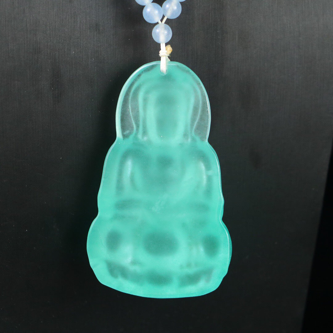 Chinese Antique Perfect High Ice Precision Carving 【 Guanyin Brand 】