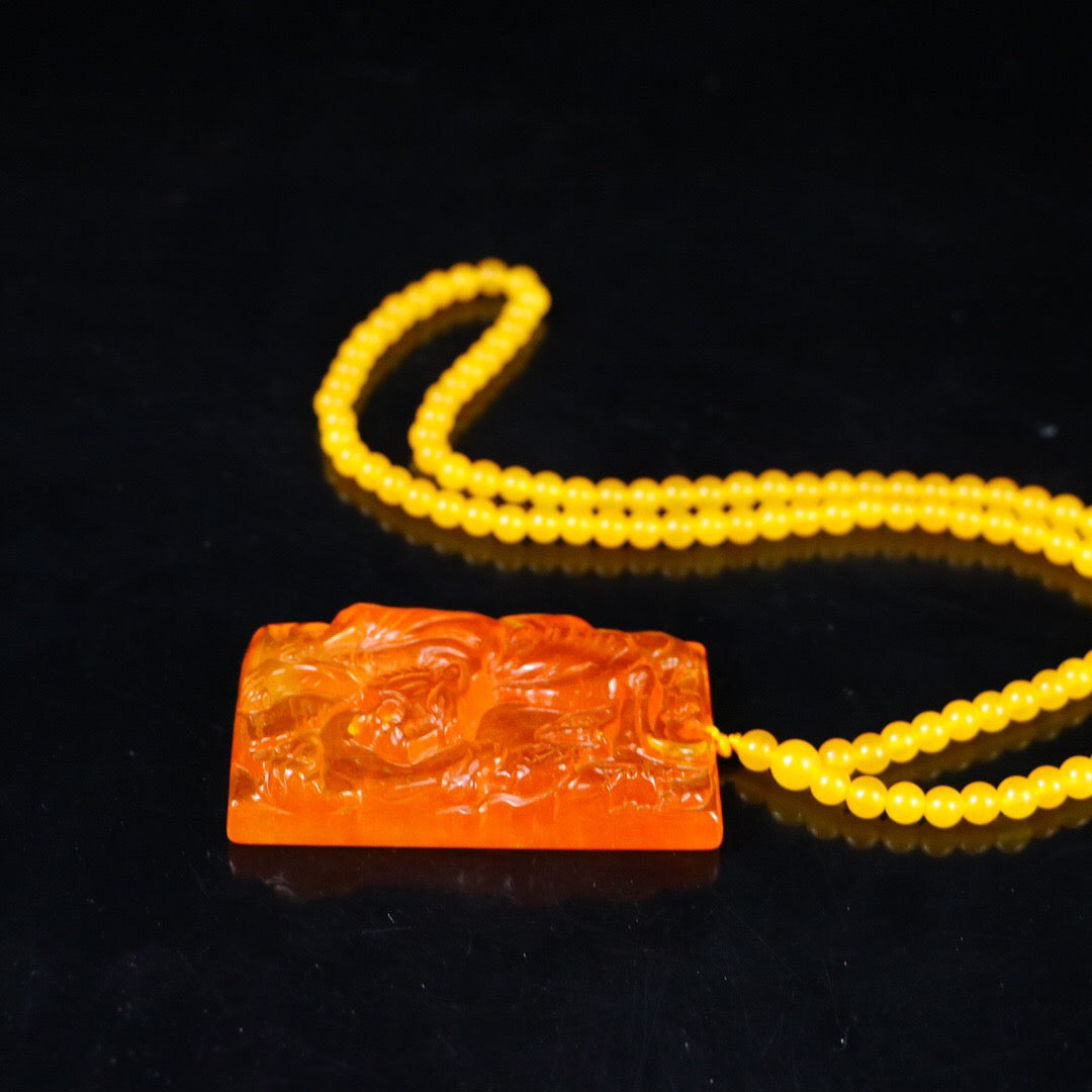 Chinese Antique Perfect High Ice Precision Carving [Tiger Brand]