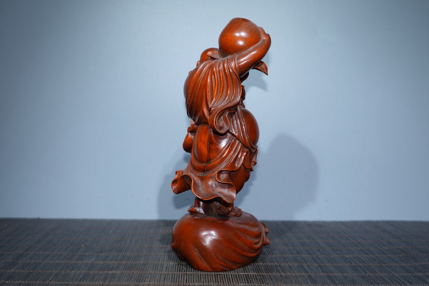 Collect boxwood carved Maitreya Buddha ornaments
