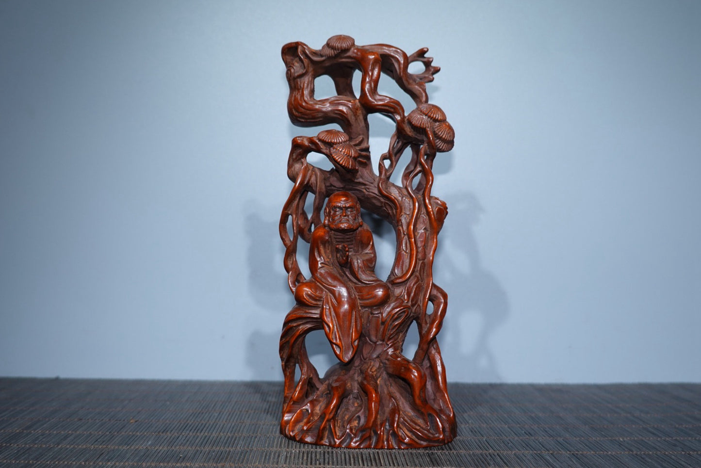Collectible decorations, boxwood carved Dharma ornaments