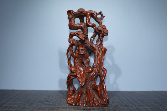 Collectible decorations, boxwood carved Dharma ornaments