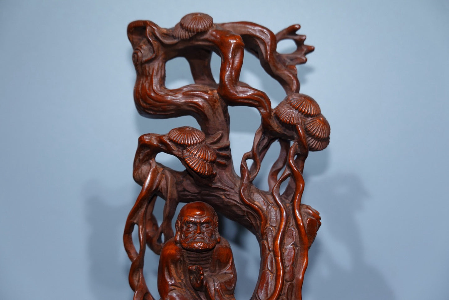 Collectible decorations, boxwood carved Dharma ornaments