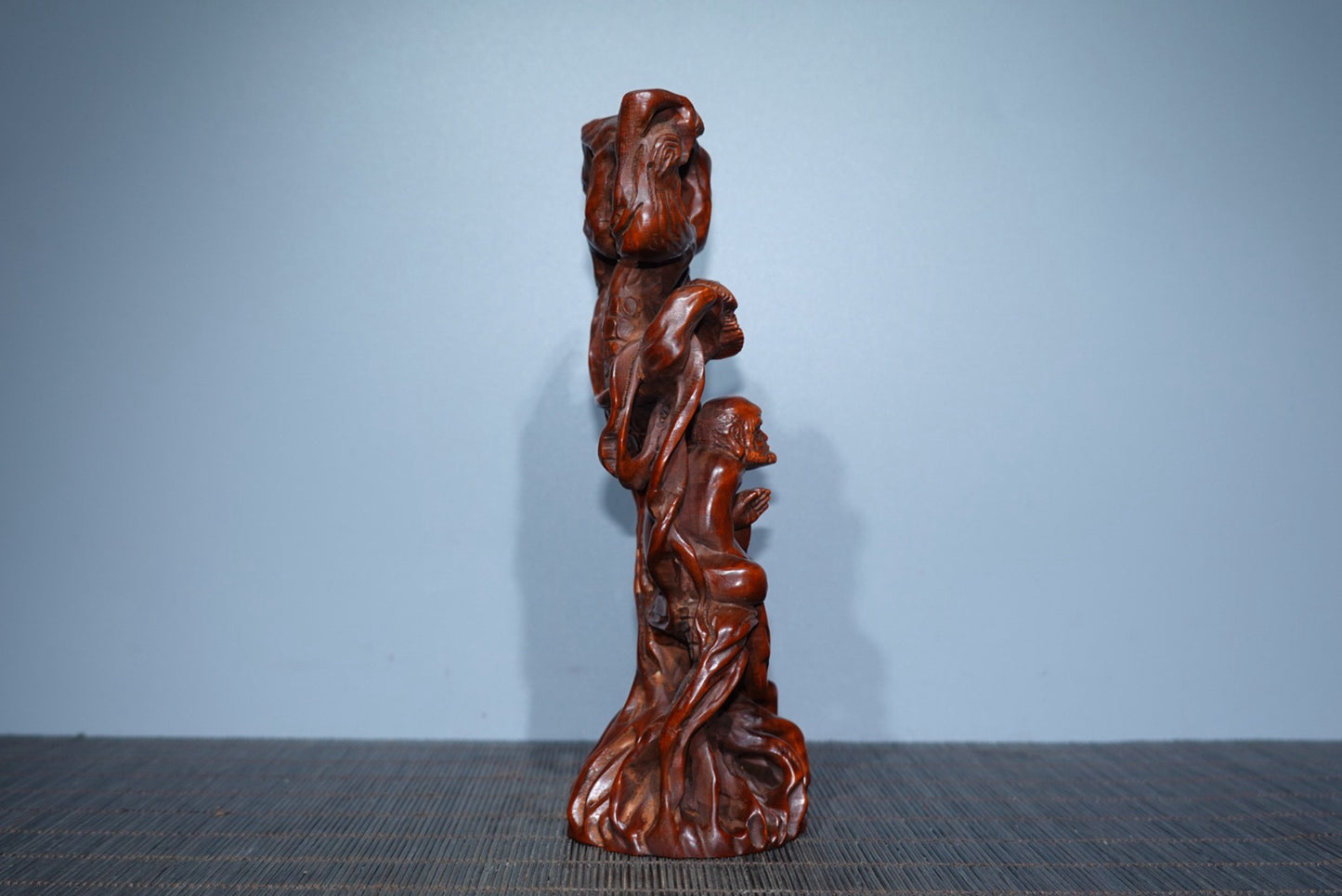 Collectible decorations, boxwood carved Dharma ornaments