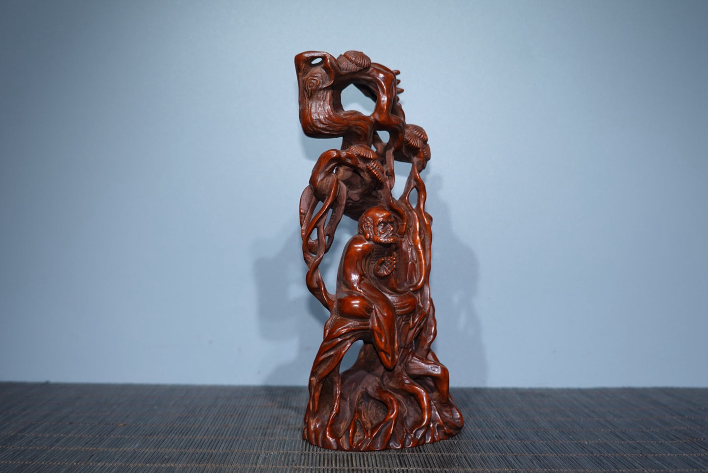 Collectible decorations, boxwood carved Dharma ornaments