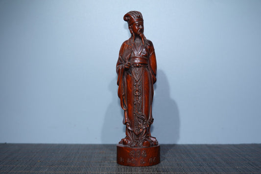 Collect decorations, carved from boxwood, and decorated with Zhuge Liang ornaments