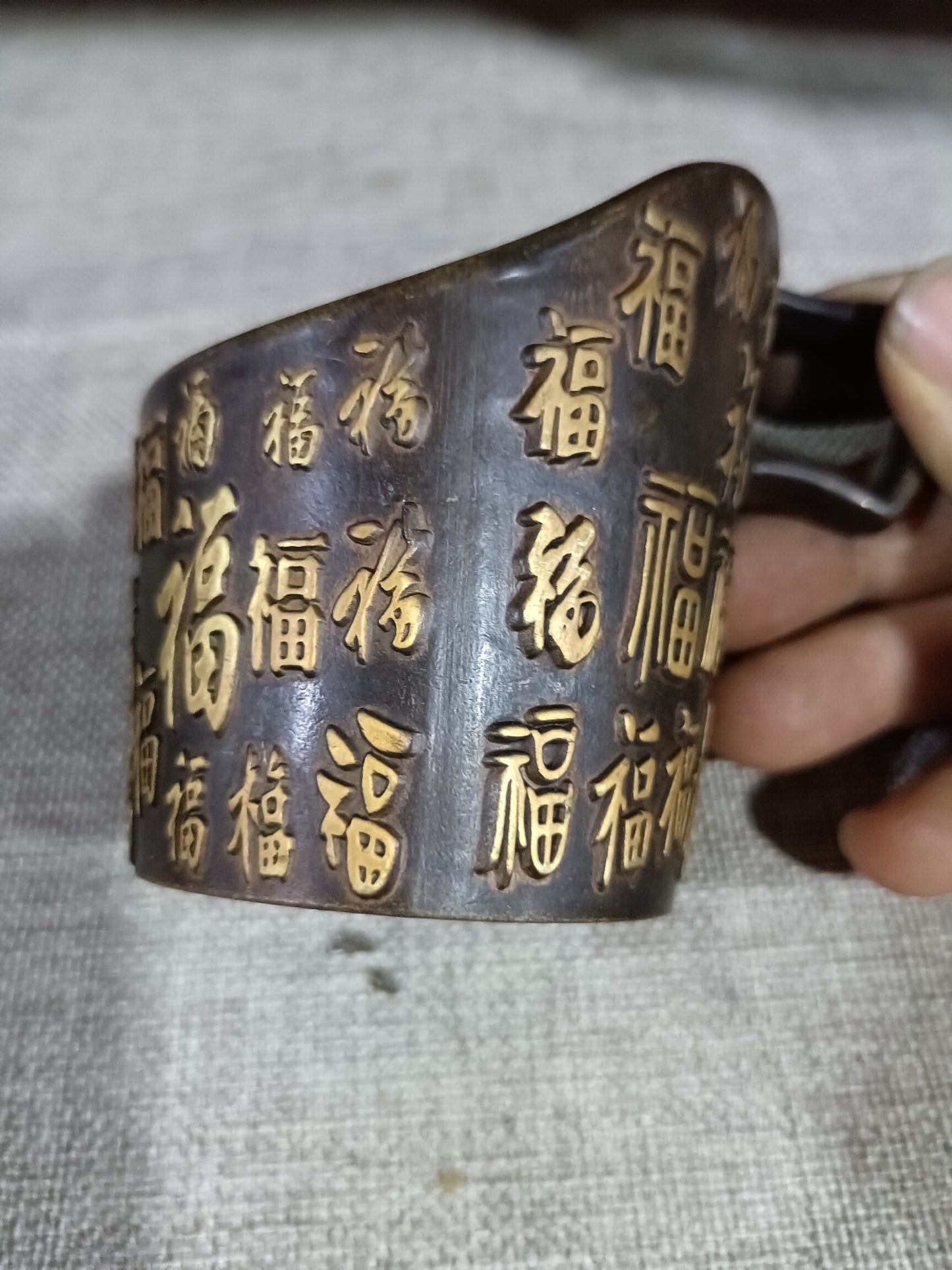 Chinese antique pure copper water cup