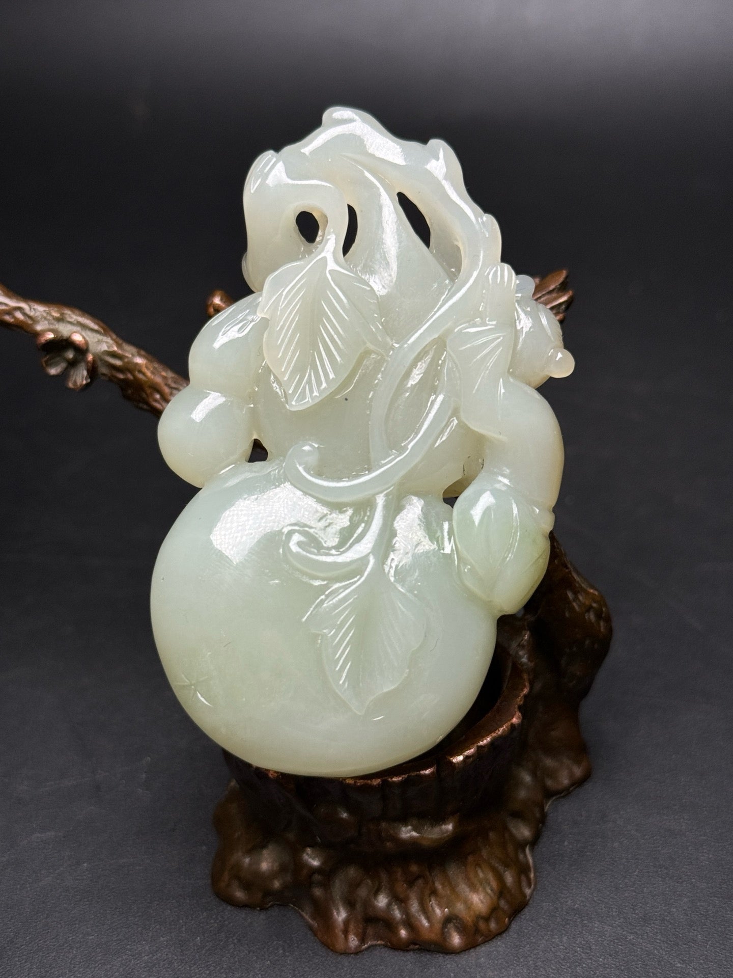 Chinese antique Hotan Jade gourd