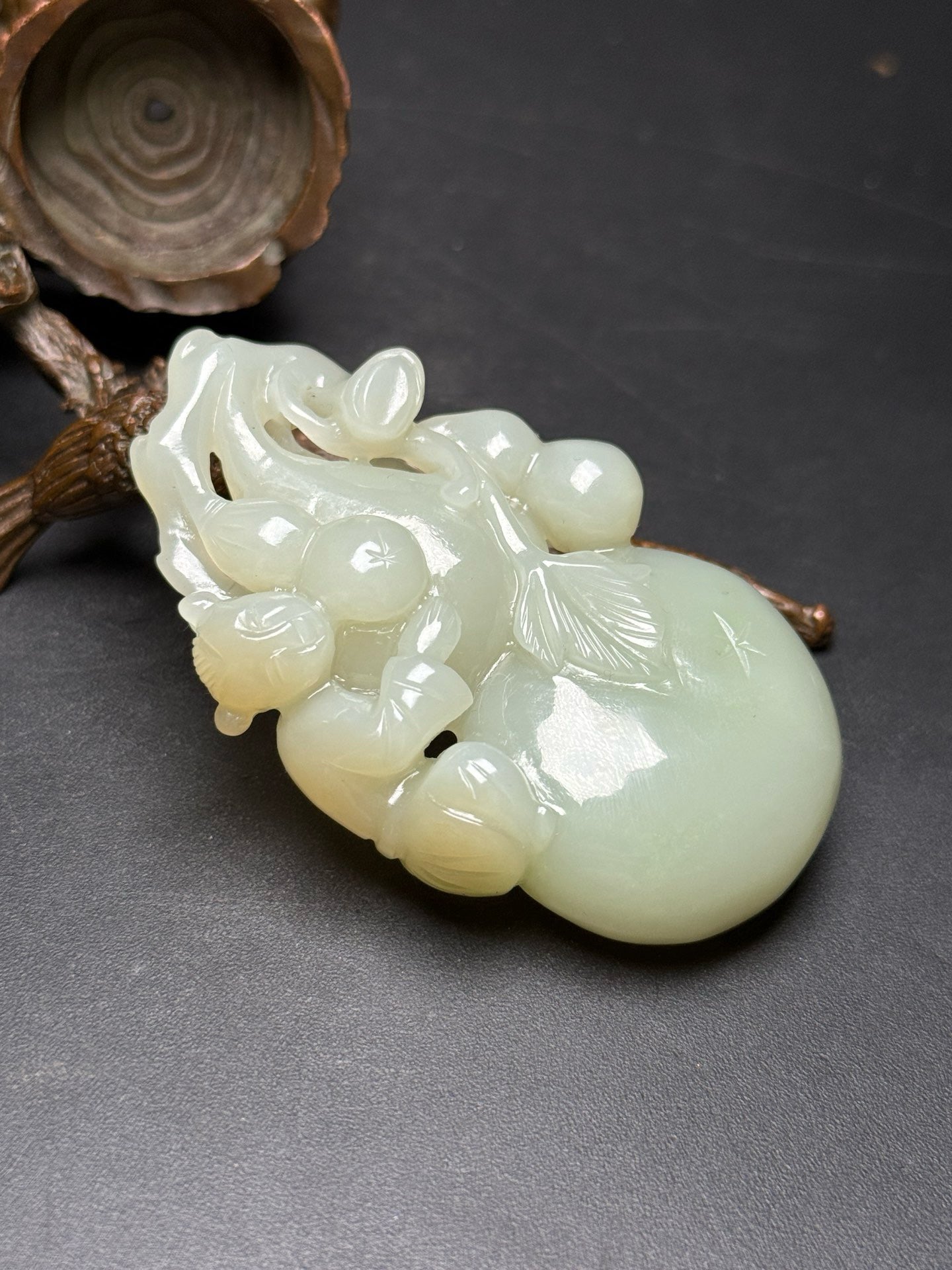 Chinese antique Hotan Jade gourd