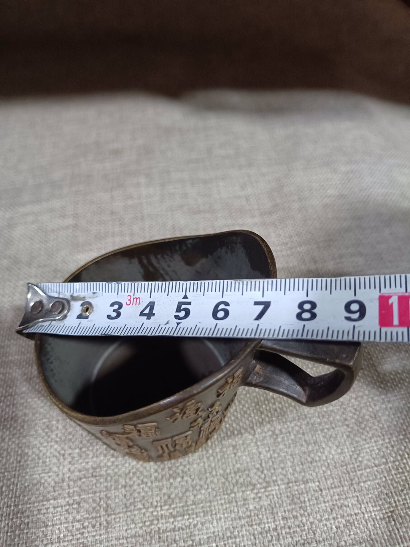 Chinese antique pure copper water cup