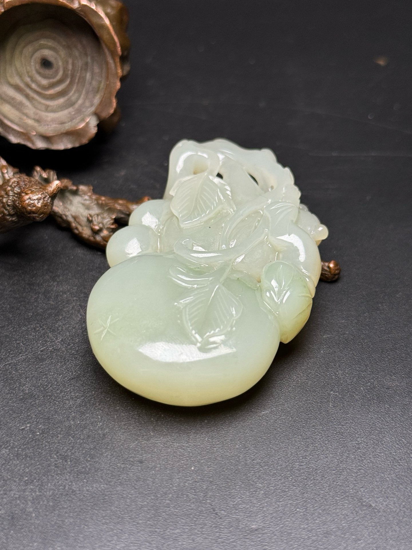 Chinese antique Hotan Jade gourd