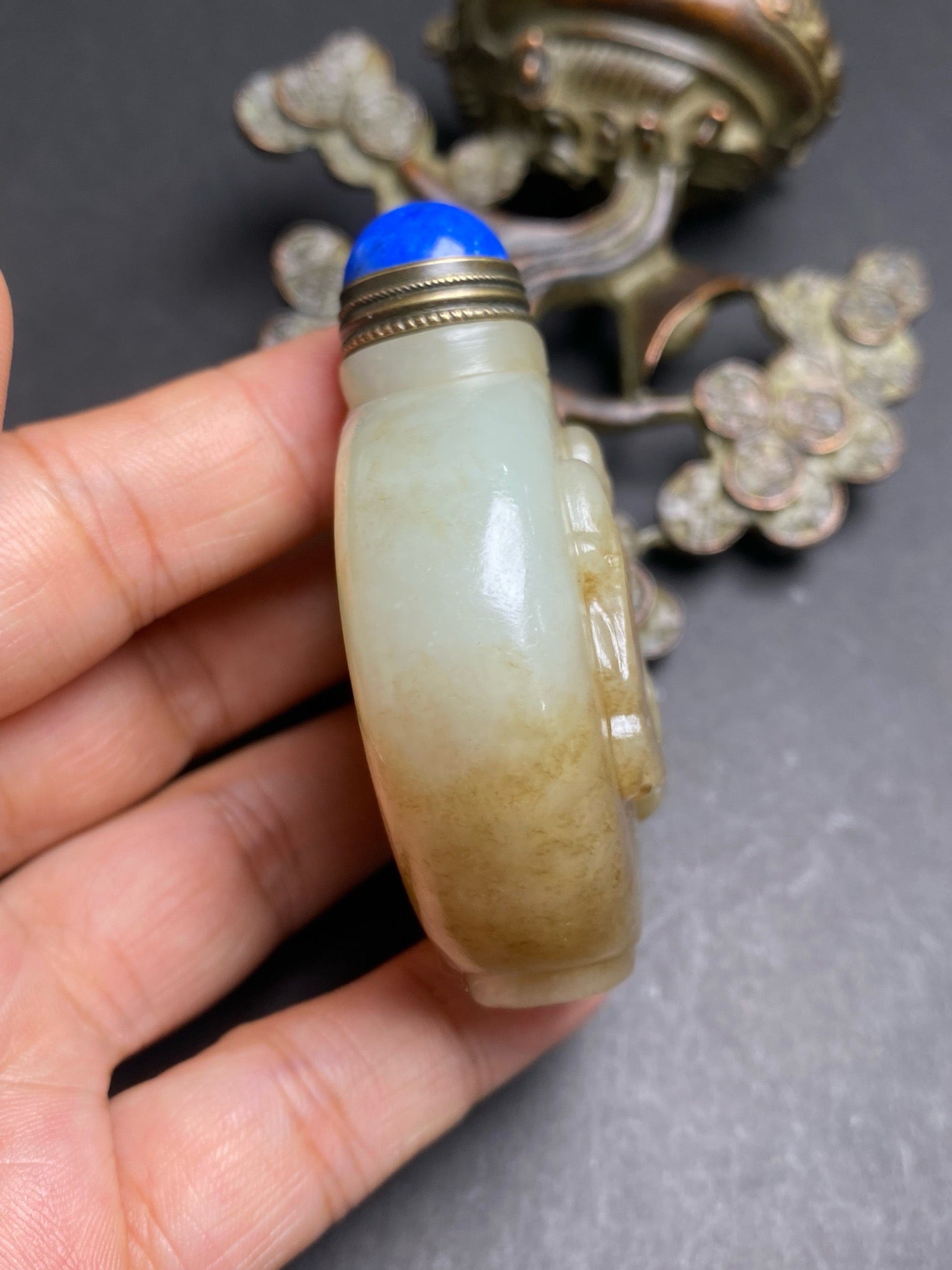 Chinese antique Hotan Jade snuff bottle