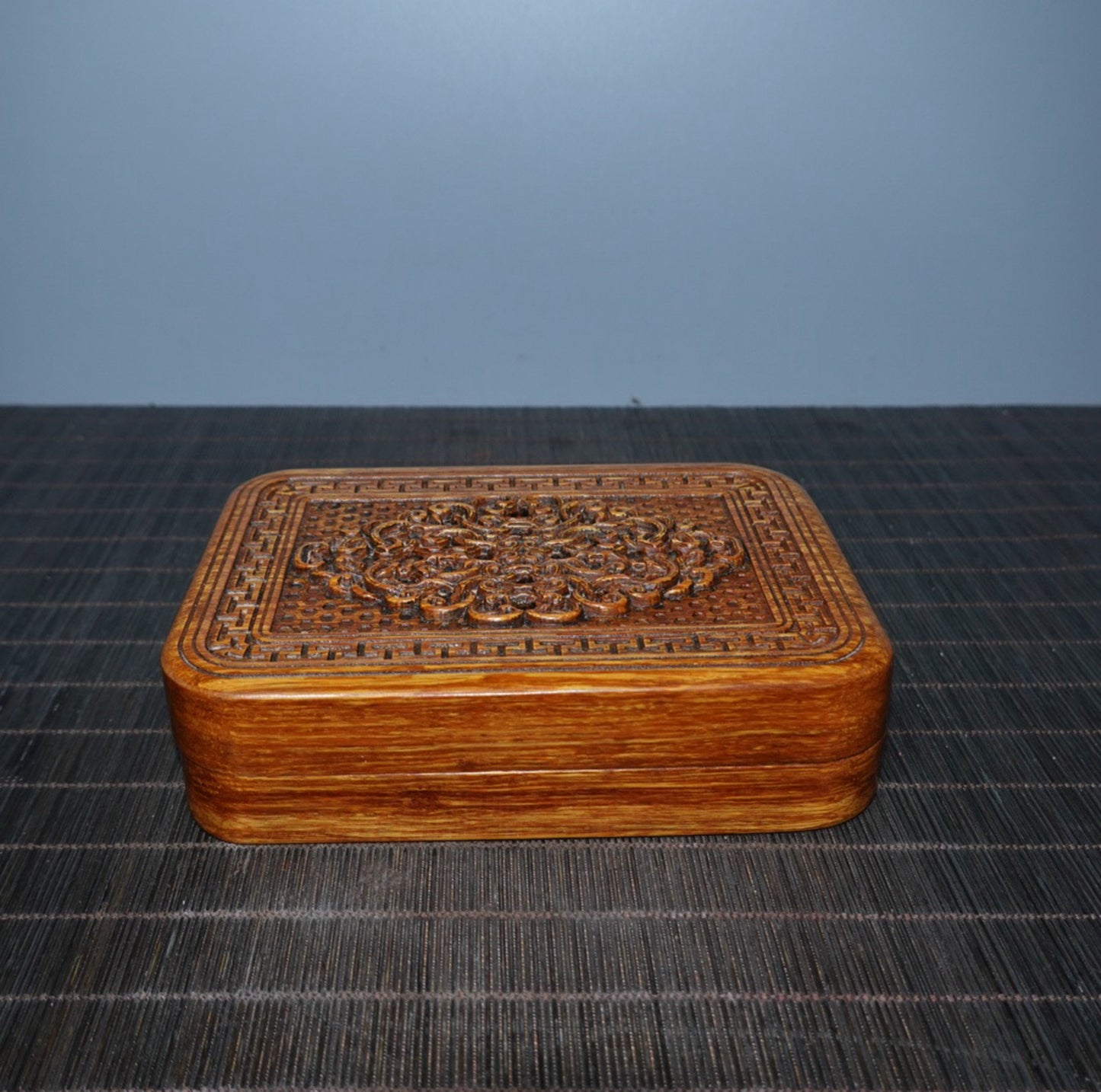 Collection Huangyang Wood Carved Inkstone Box