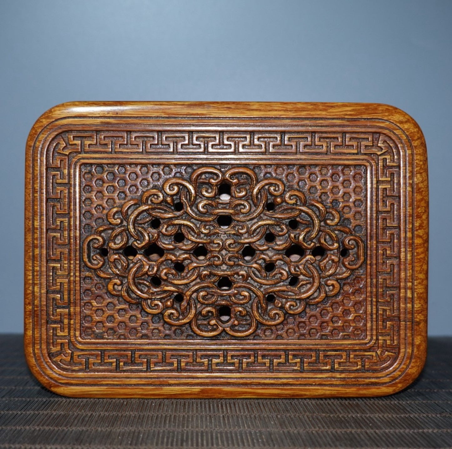 Collection Huangyang Wood Carved Inkstone Box