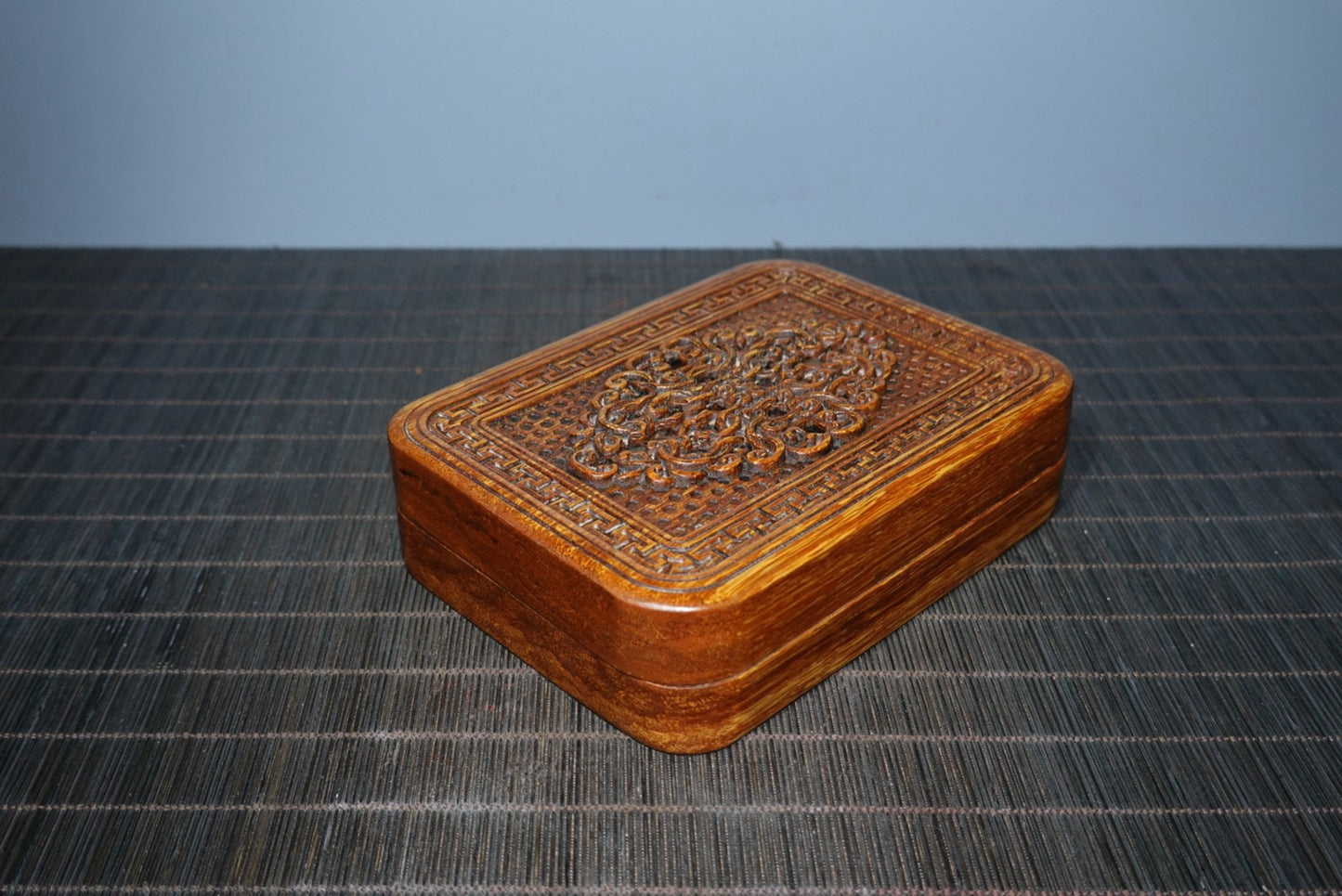 Collection Huangyang Wood Carved Inkstone Box