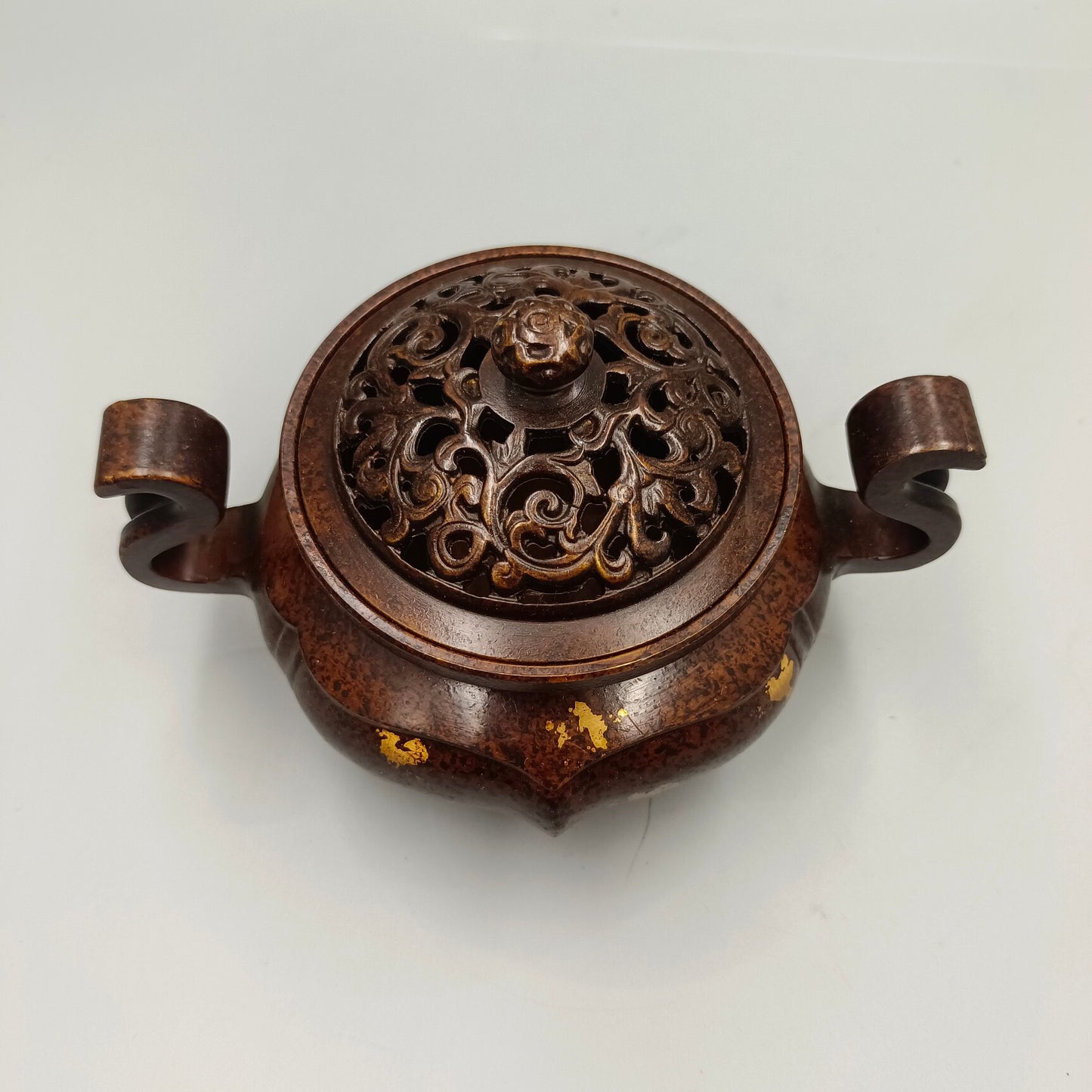 Chinese antique pure copper incense hanging furnace ornaments