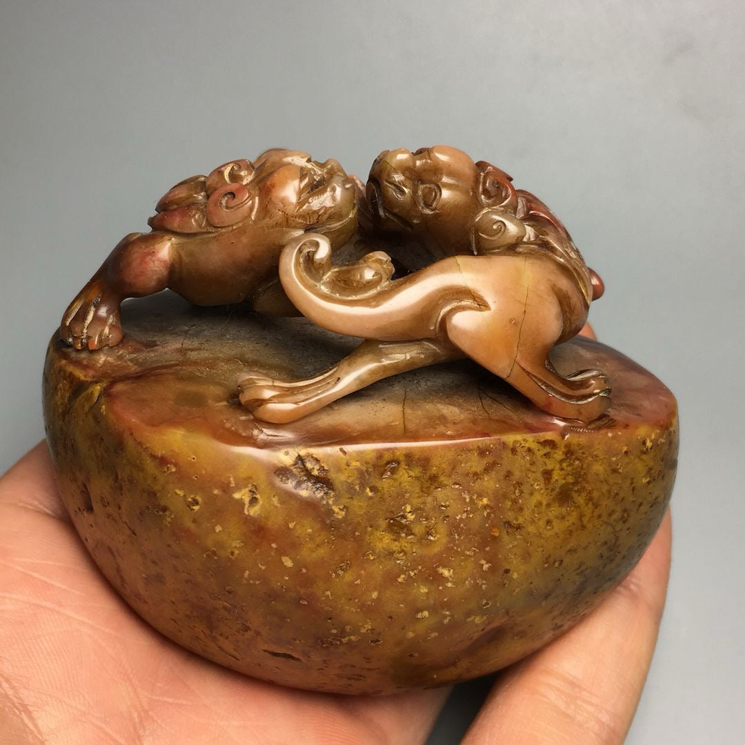Chinese Antique Shoushan Stone Seal
