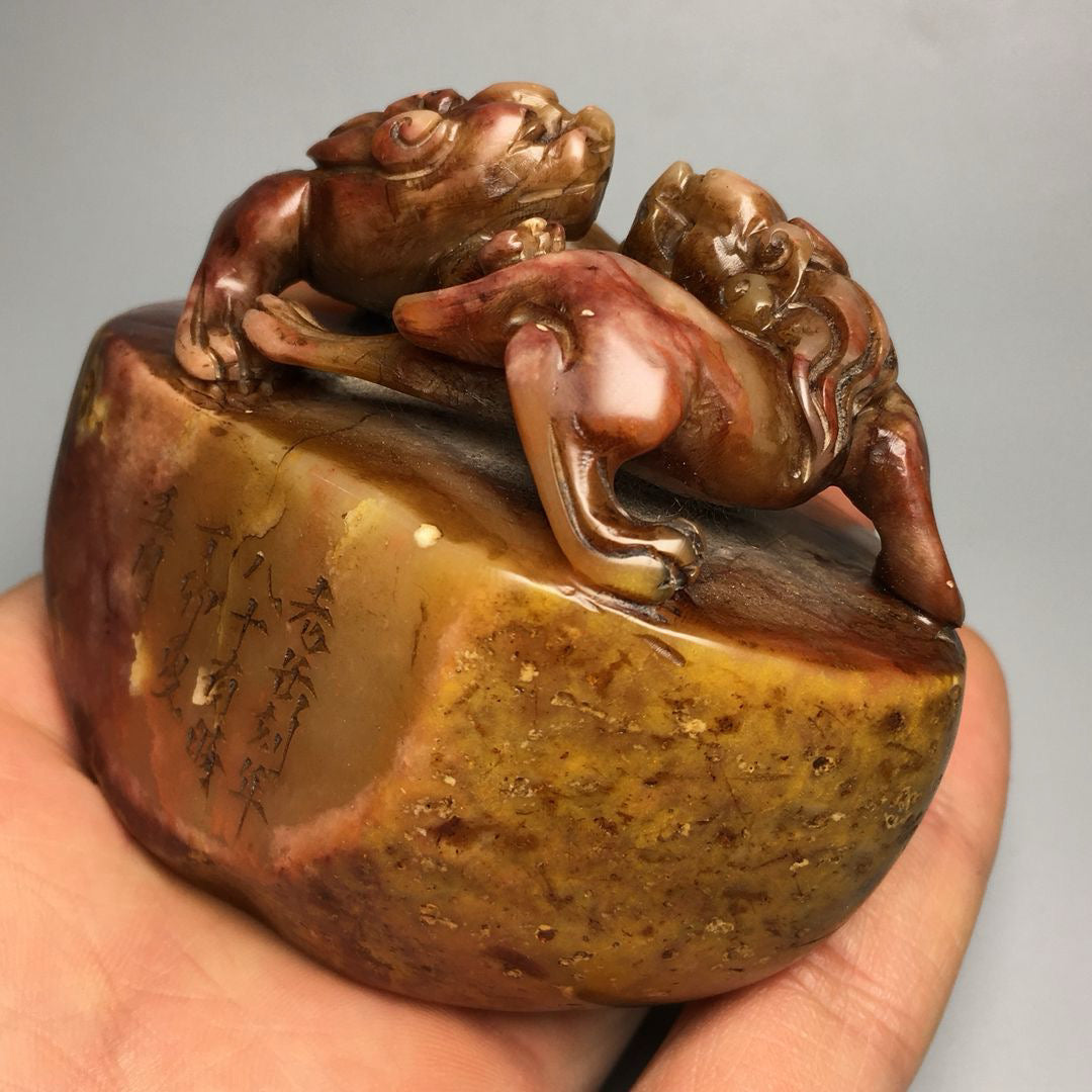 Chinese Antique Shoushan Stone Seal