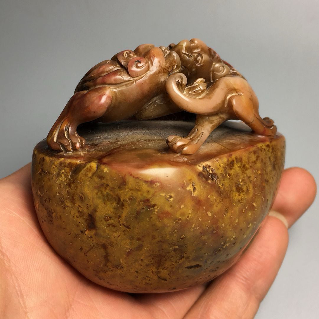 Chinese Antique Shoushan Stone Seal