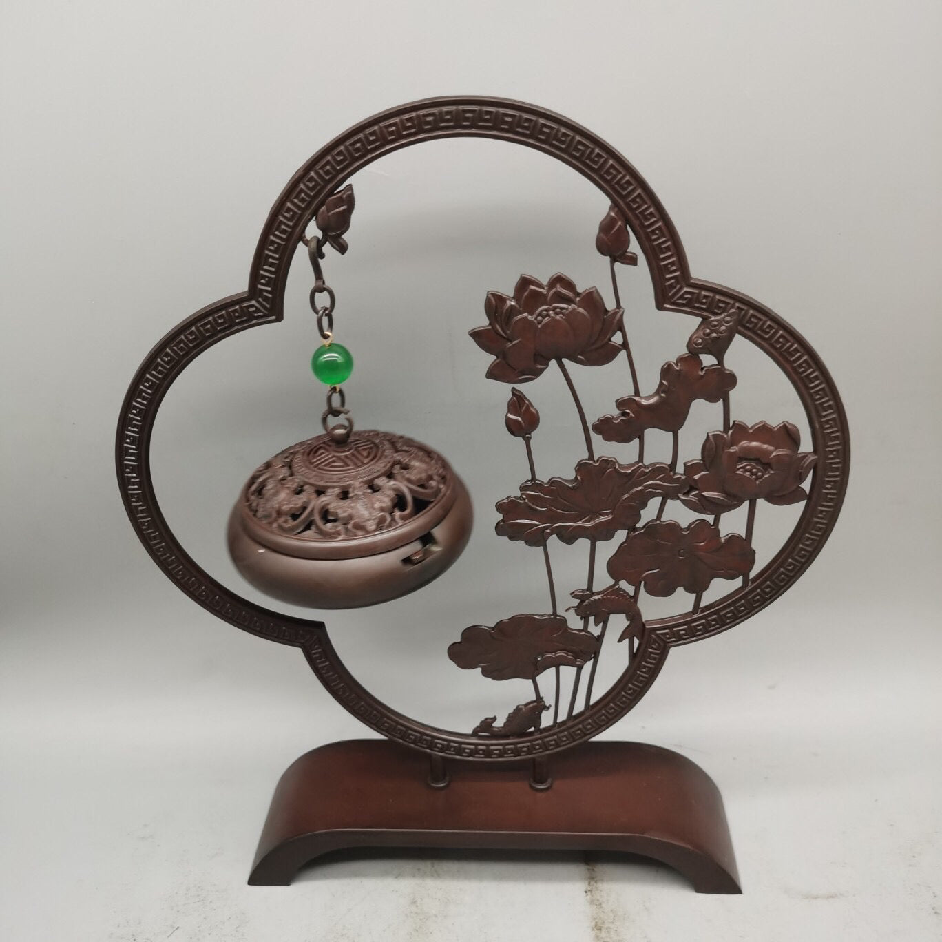 Chinese antique pure copper incense hanging furnace ornaments