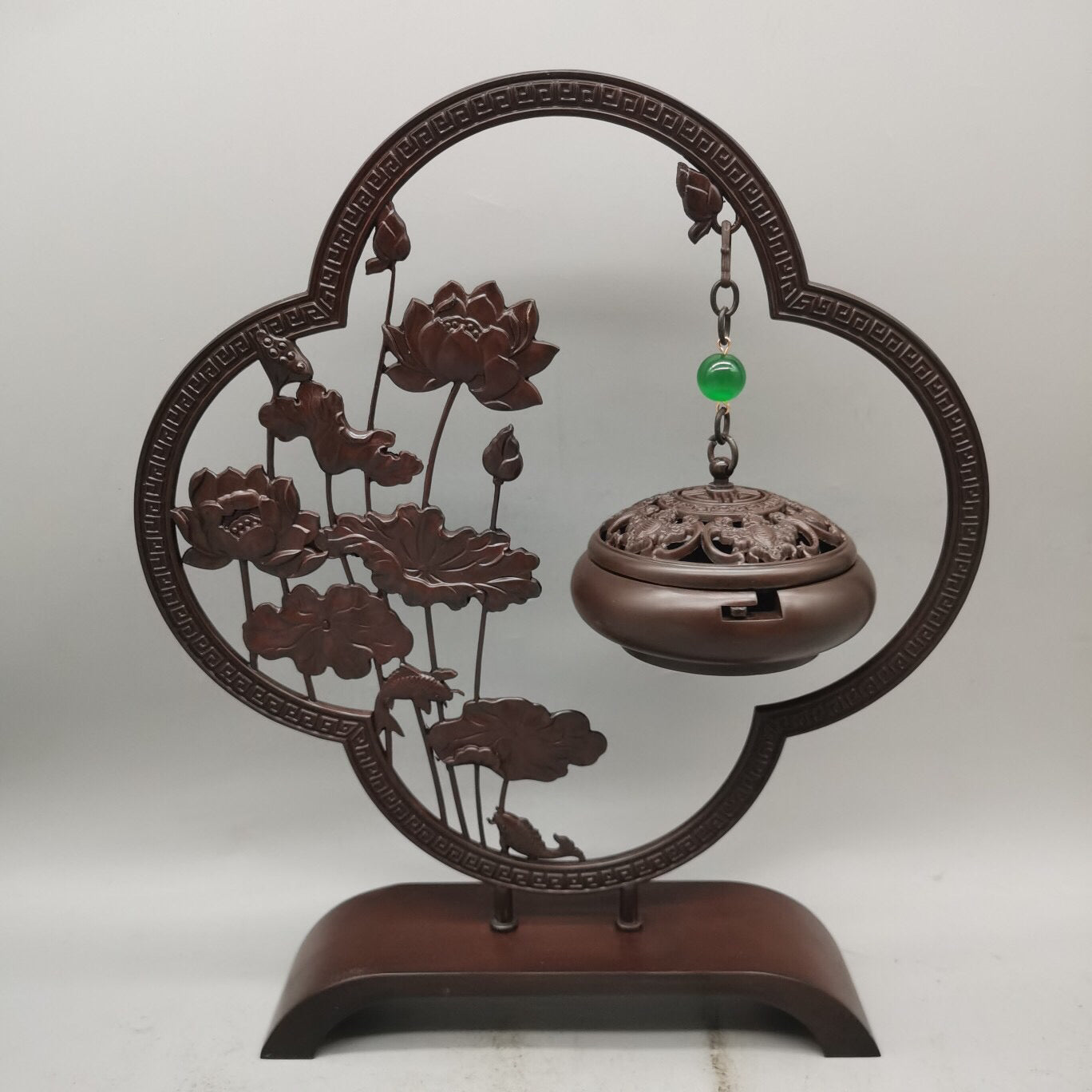 Chinese antique pure copper incense hanging furnace ornaments