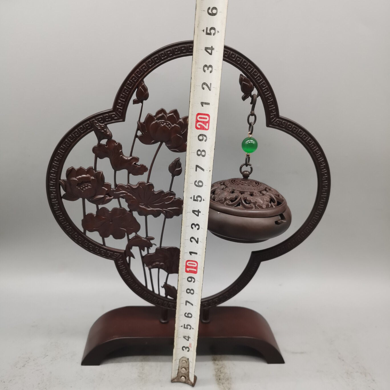Chinese antique pure copper incense hanging furnace ornaments