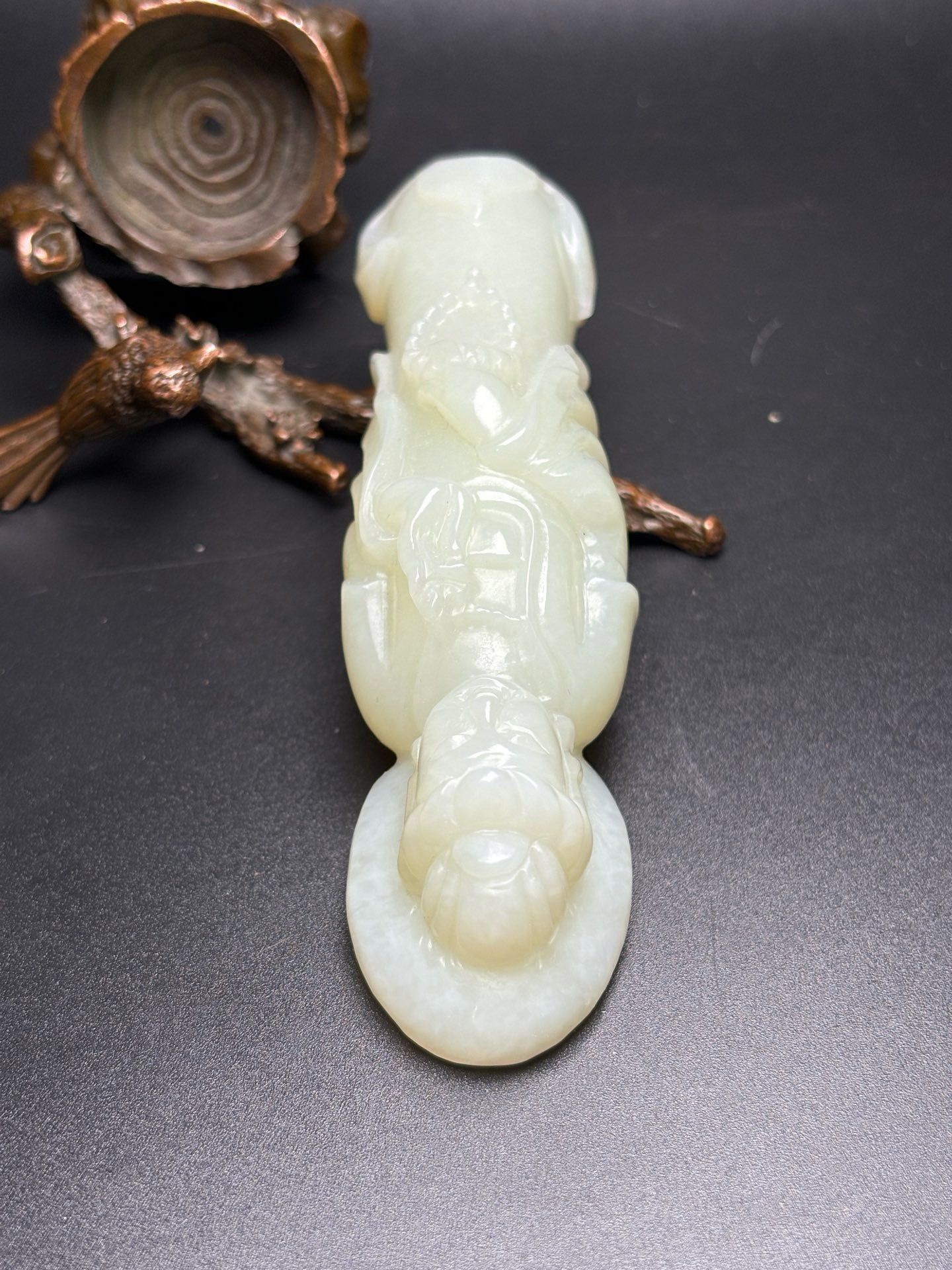 Chinese Antique Hotan Jade Guanyin Bodhisattva