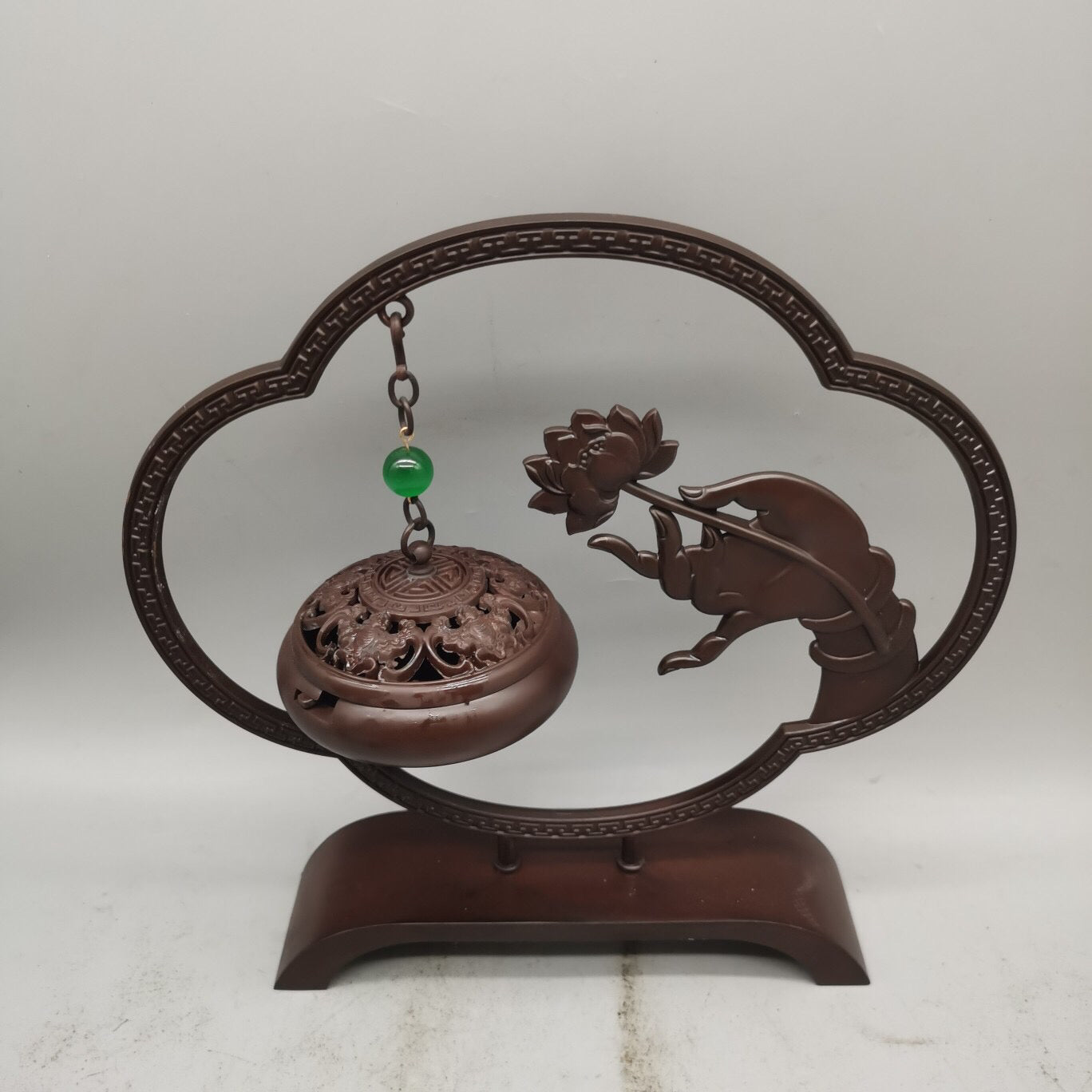 Chinese antique pure copper incense hanging furnace ornaments