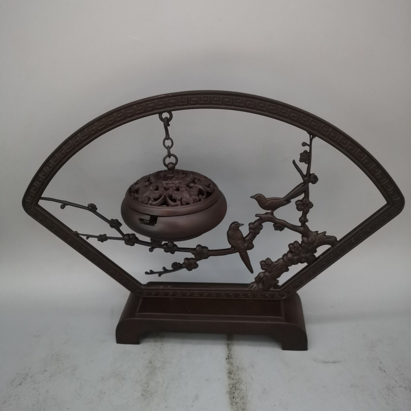Chinese antique pure copper incense hanging furnace ornaments