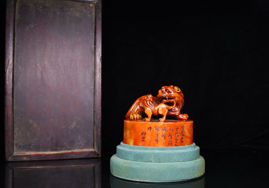 Chinese Antique Shoushan Stone Seal