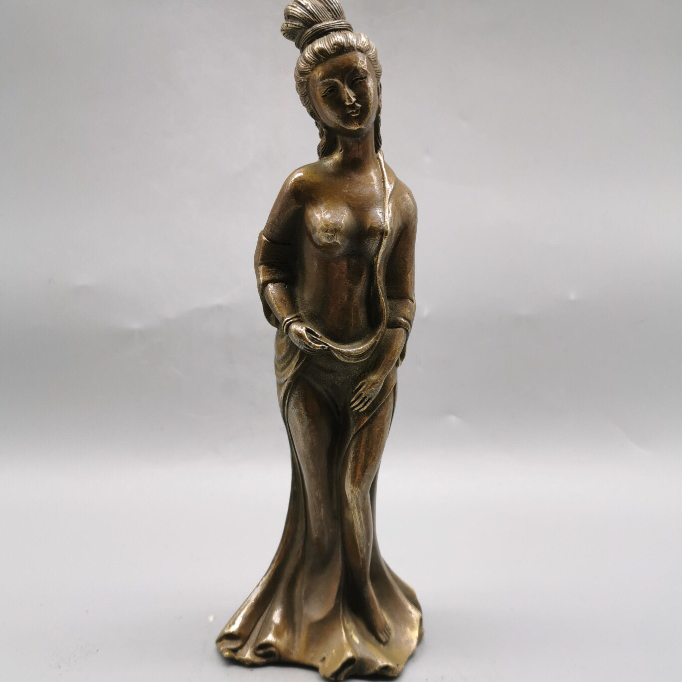 Chinese antique pure copper beauty ornaments