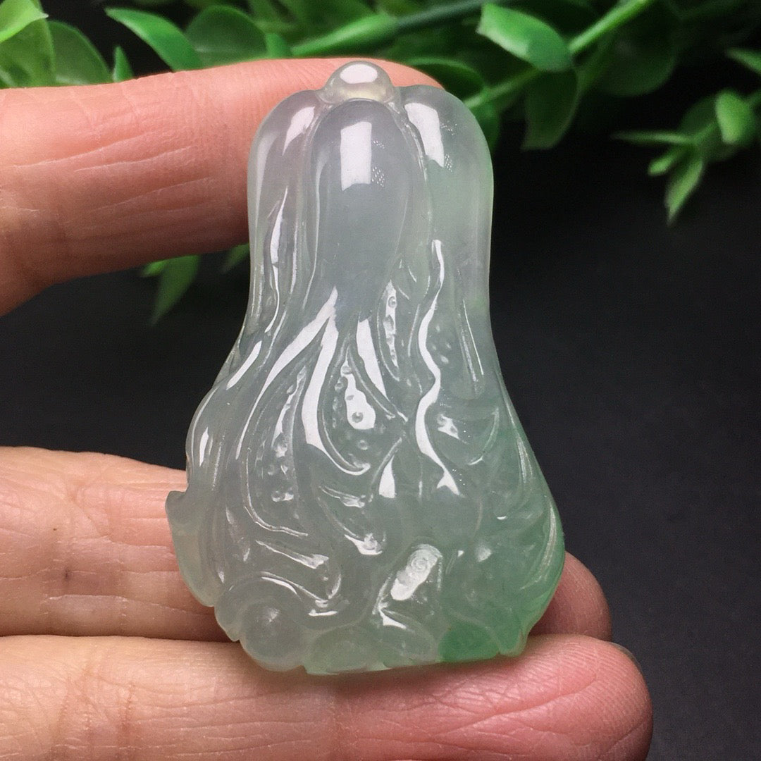 Ice floating green jade three-dimensional cabbage