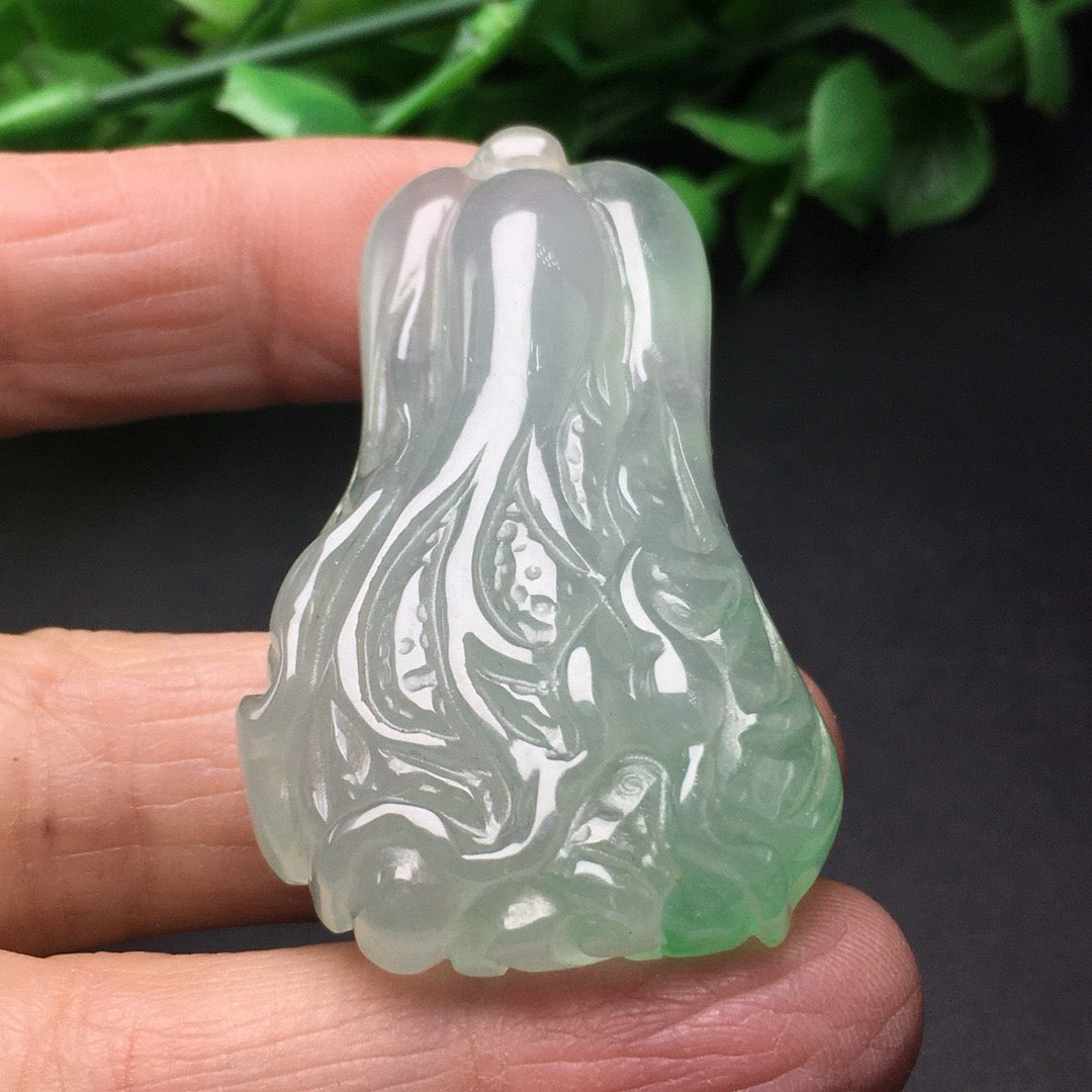 Ice floating green jade three-dimensional cabbage