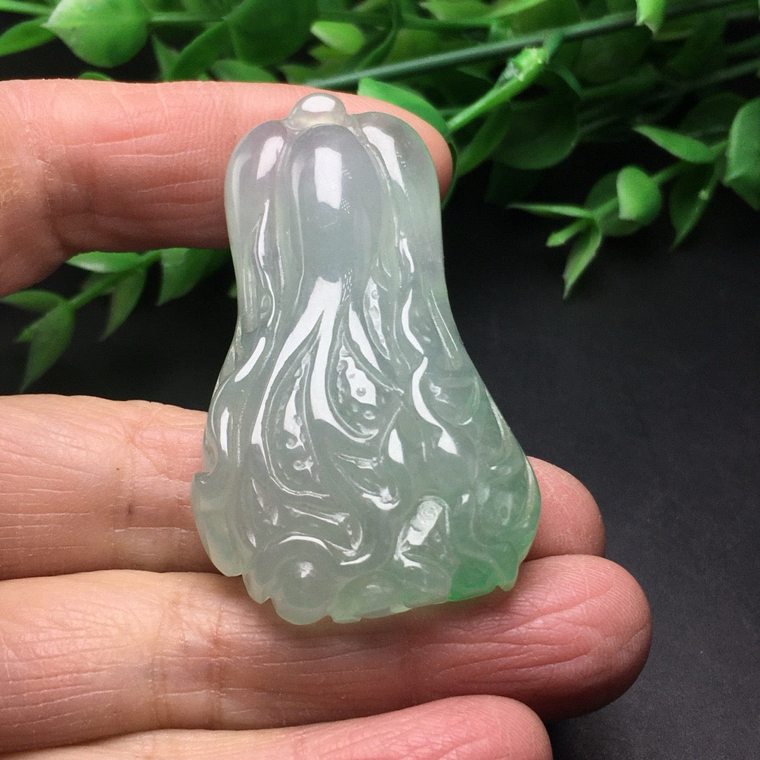 Ice floating green jade three-dimensional cabbage