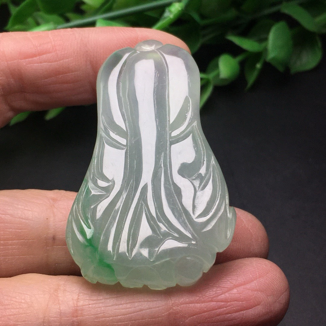 Ice floating green jade three-dimensional cabbage