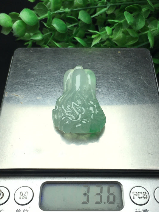 Ice floating green jade three-dimensional cabbage