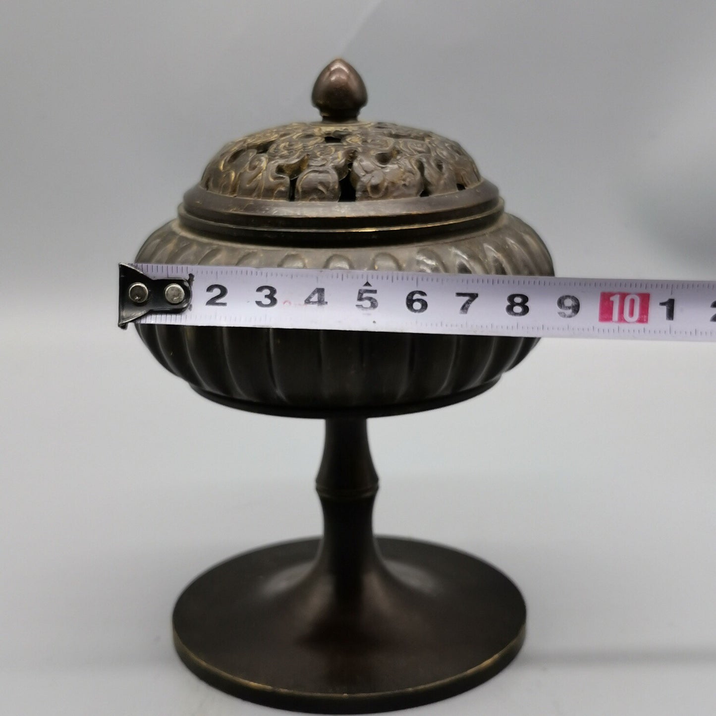 Chinese antique pure copper lantern incense burner