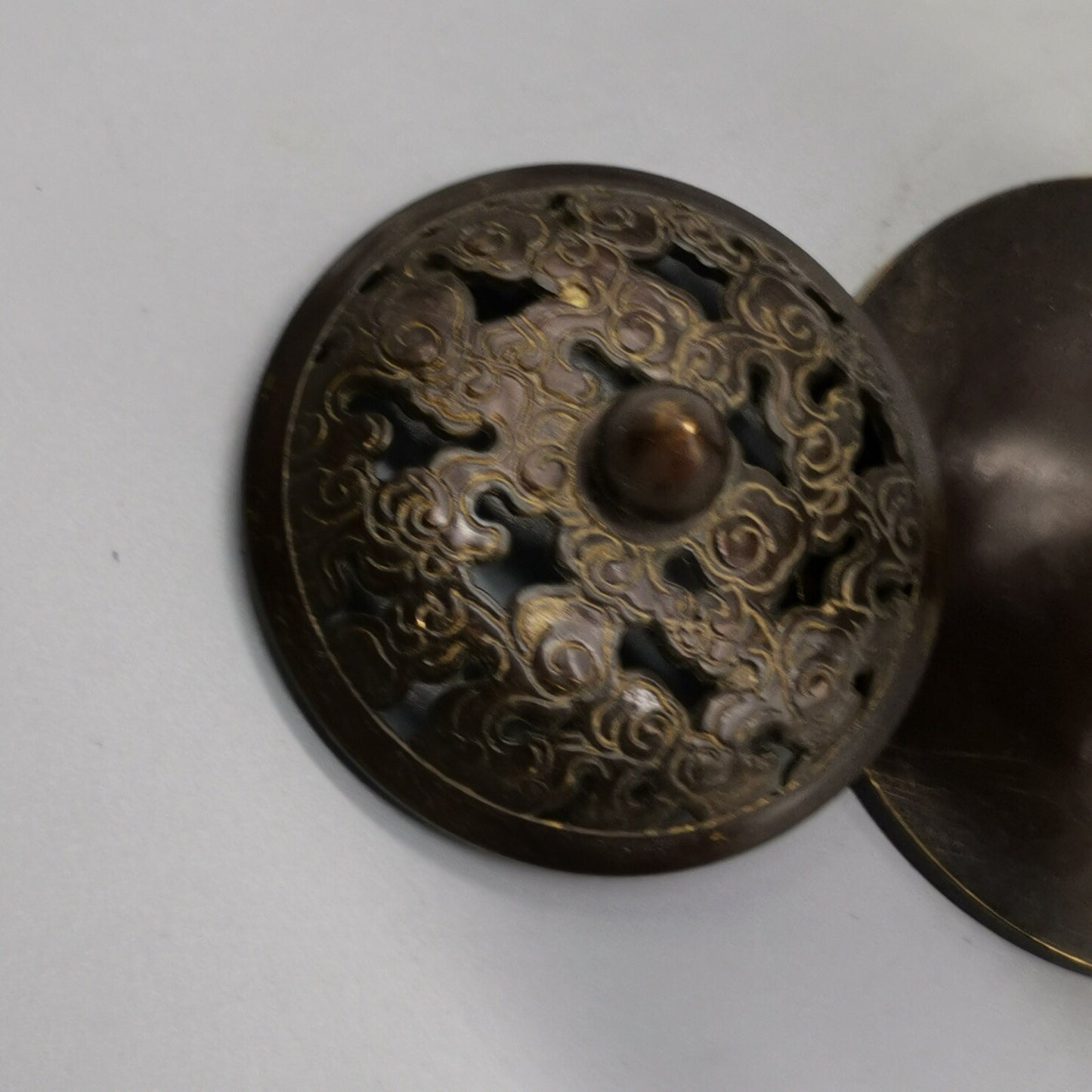 Chinese antique pure copper lantern incense burner