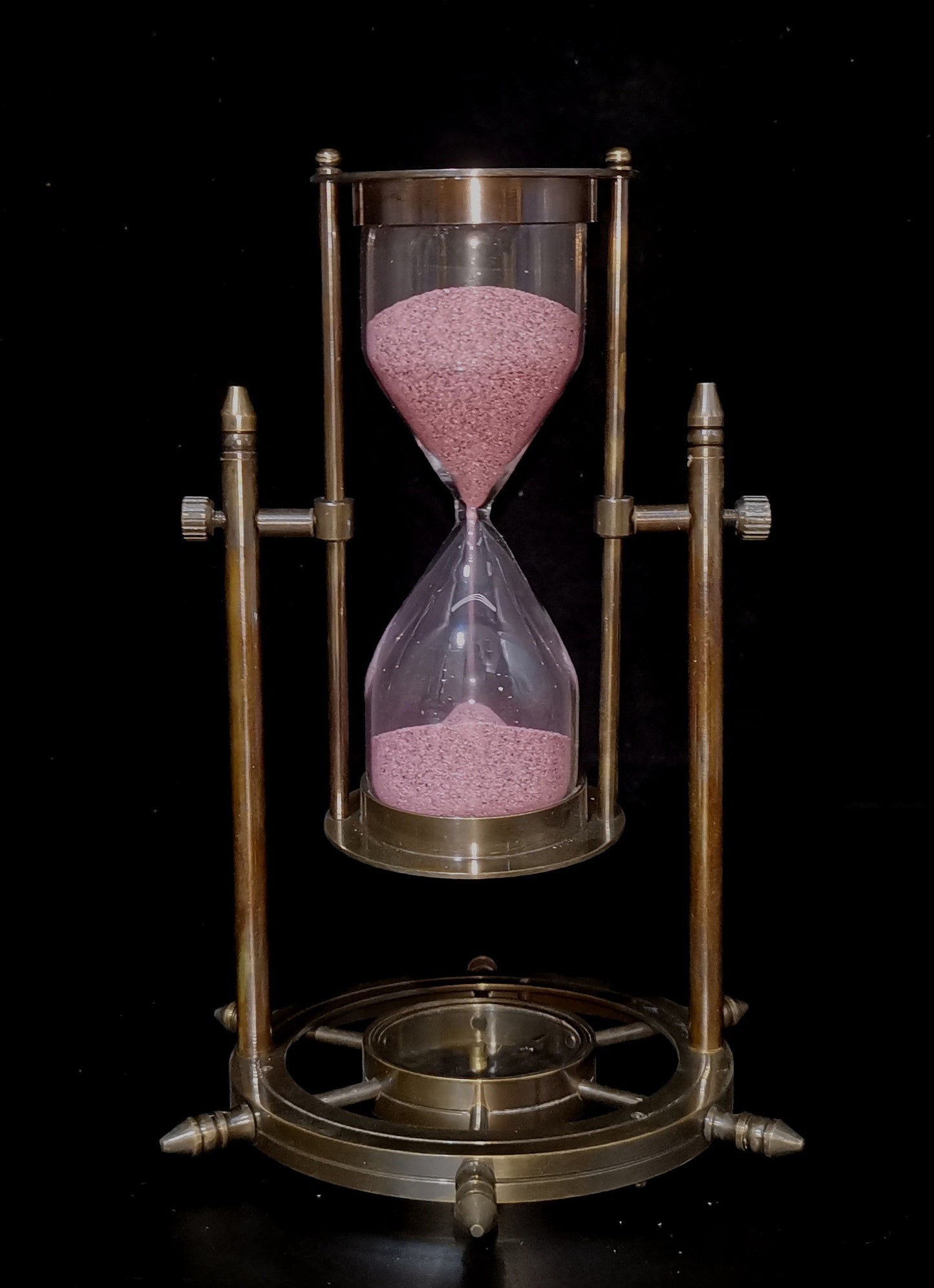 Hourglass with Compass