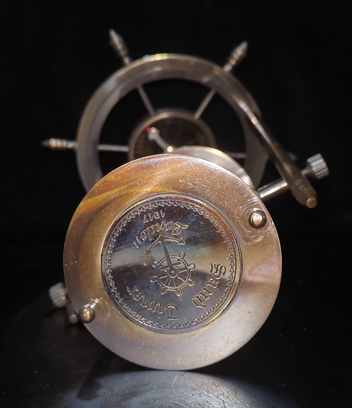 Hourglass with Compass