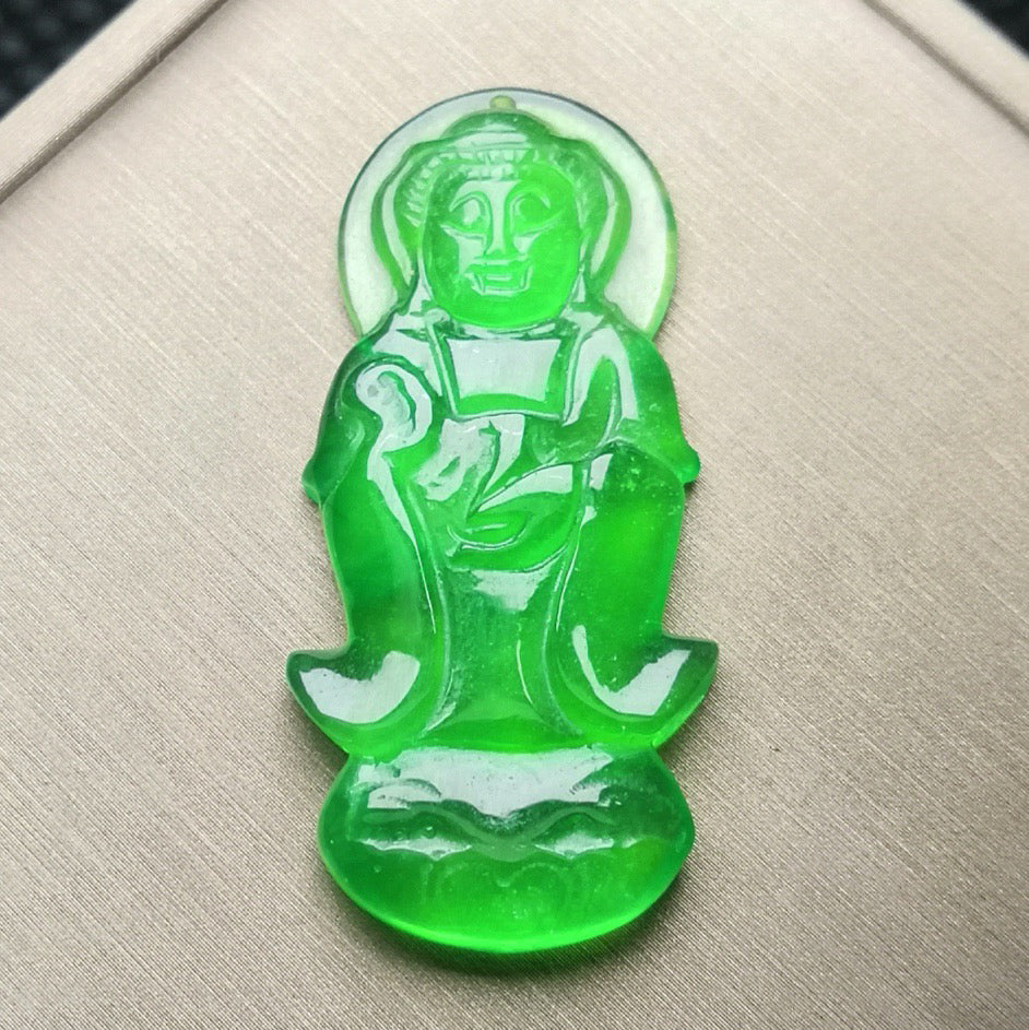 Ice Green Jade Station Guanyin