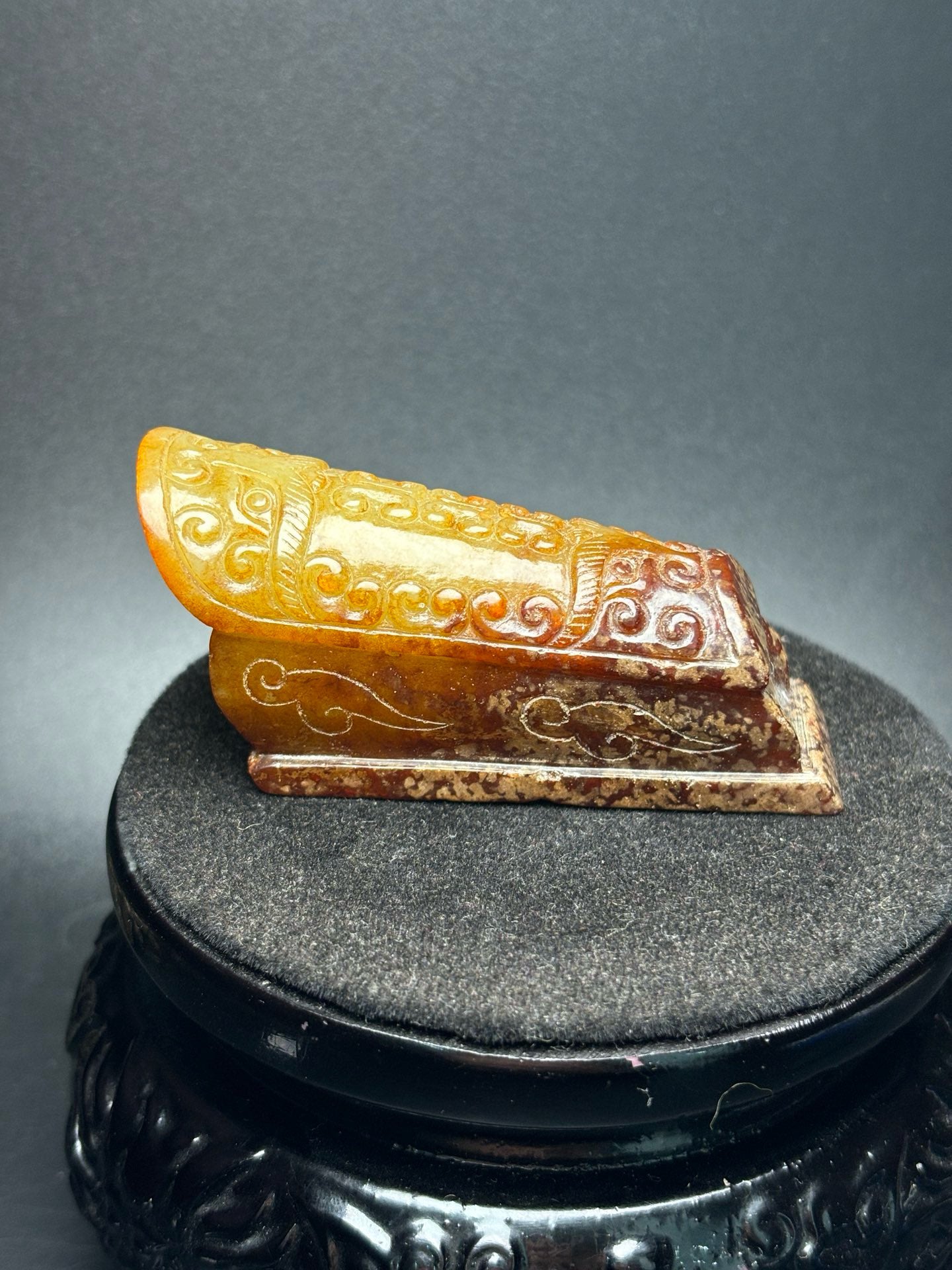 Chinese antique Hotan Jade coffin handle