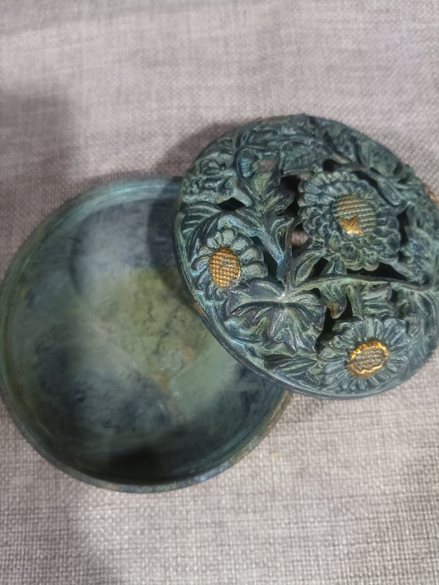Chinese antique pure copper incense burner ornaments