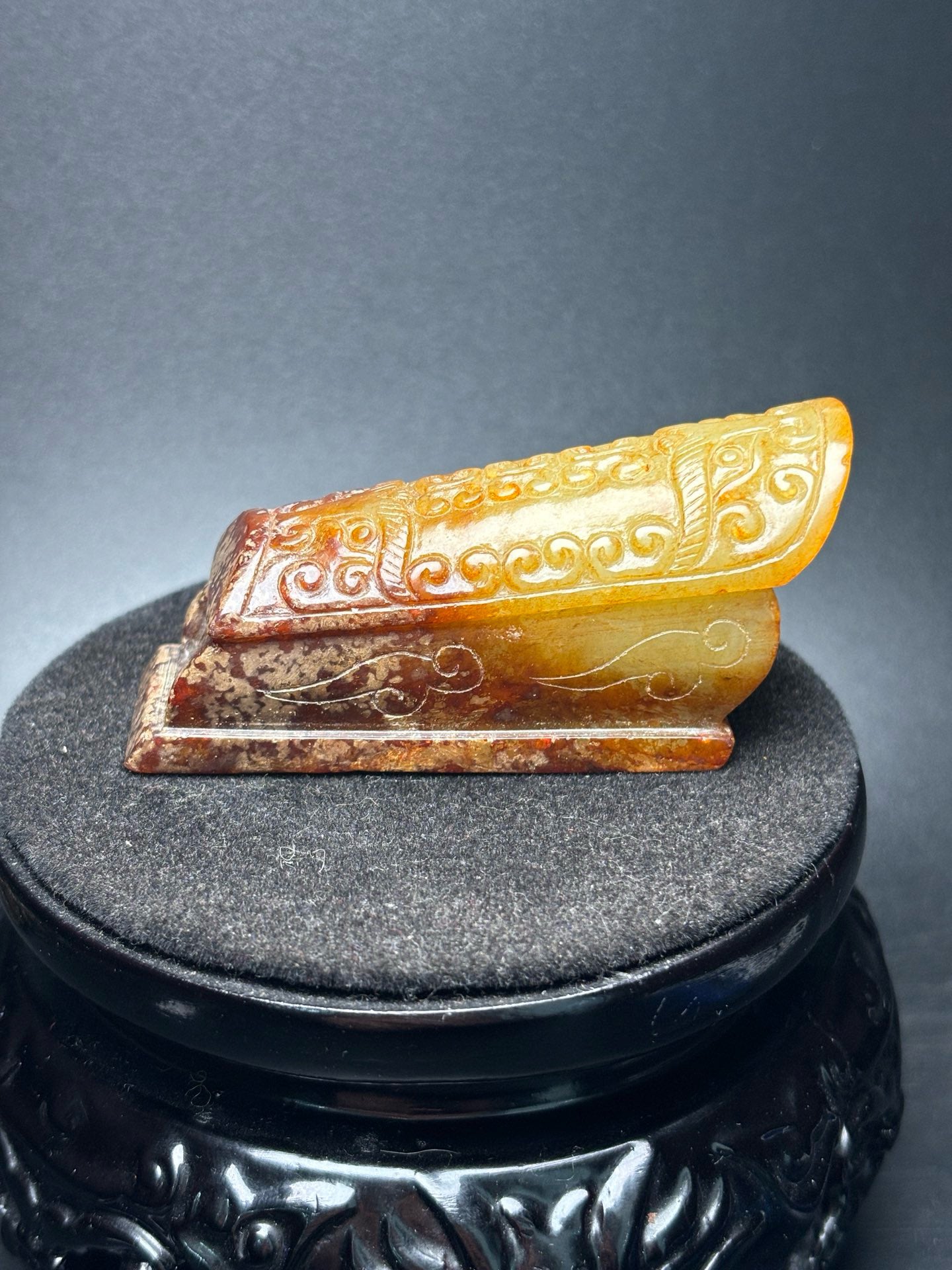 Chinese antique Hotan Jade coffin handle