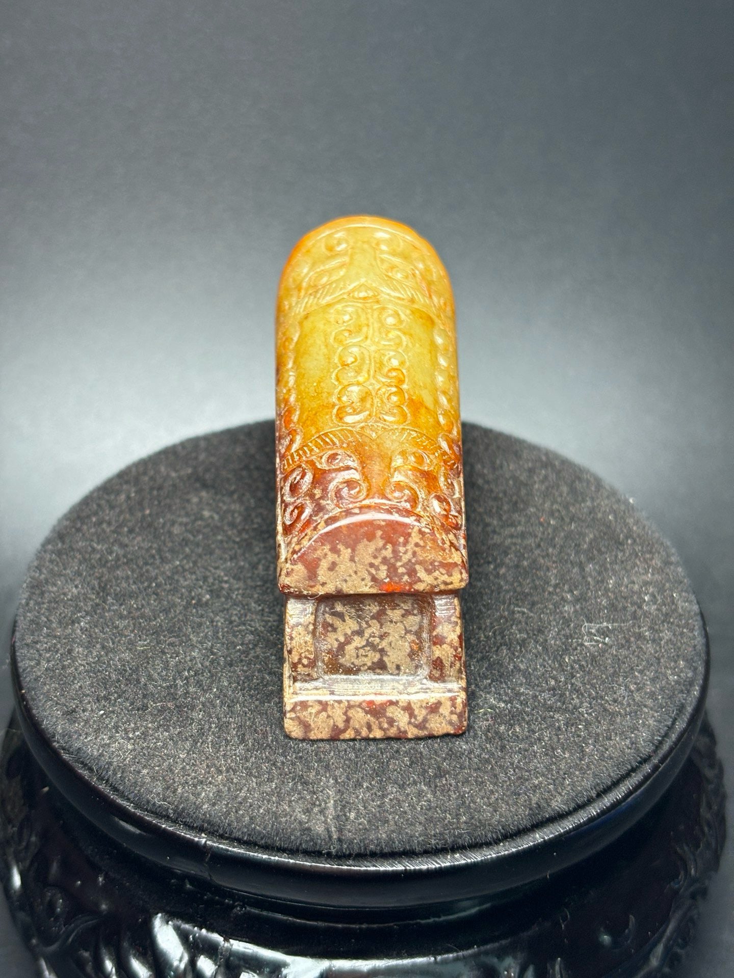 Chinese antique Hotan Jade coffin handle