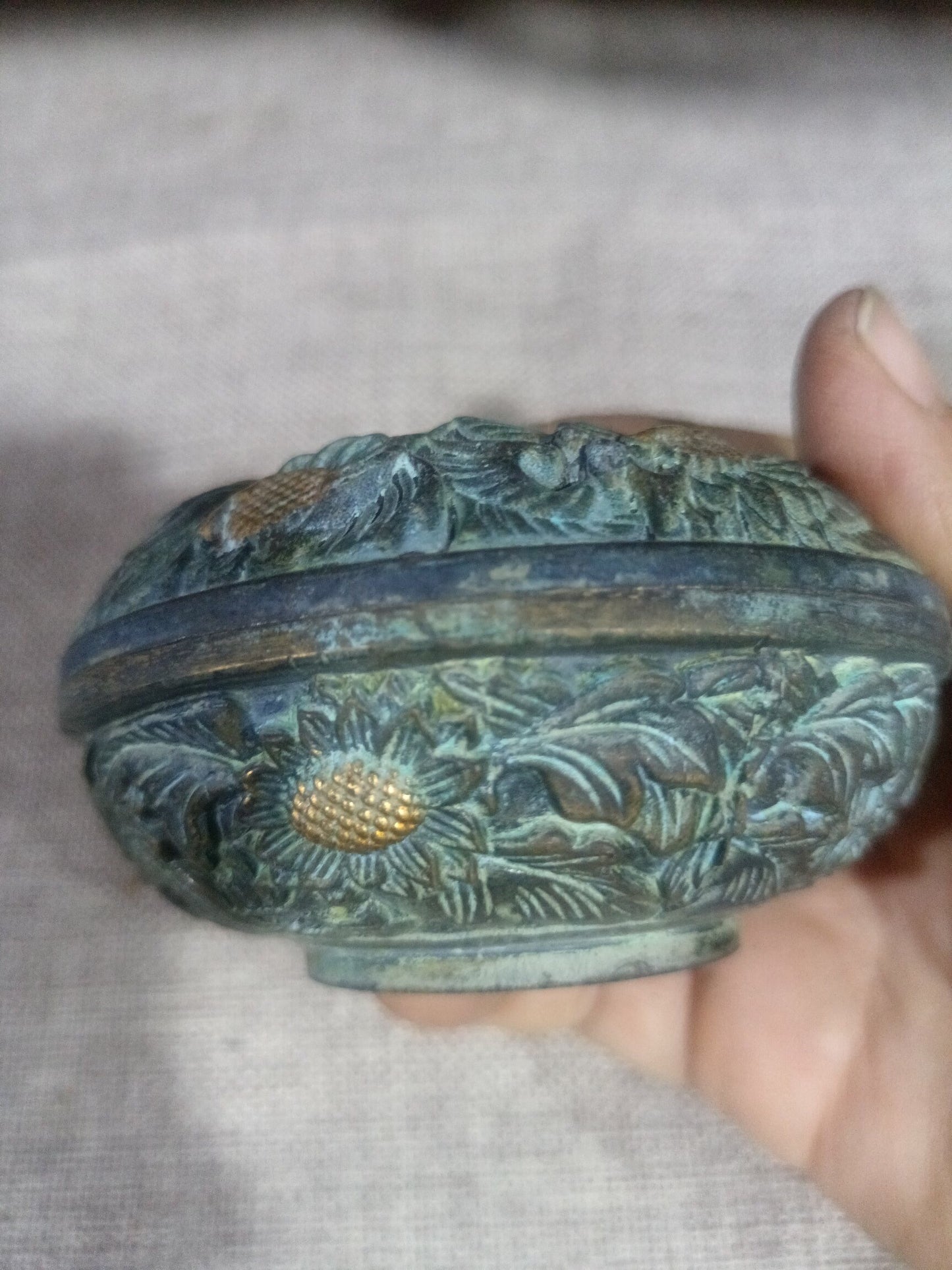 Chinese antique pure copper incense burner ornaments