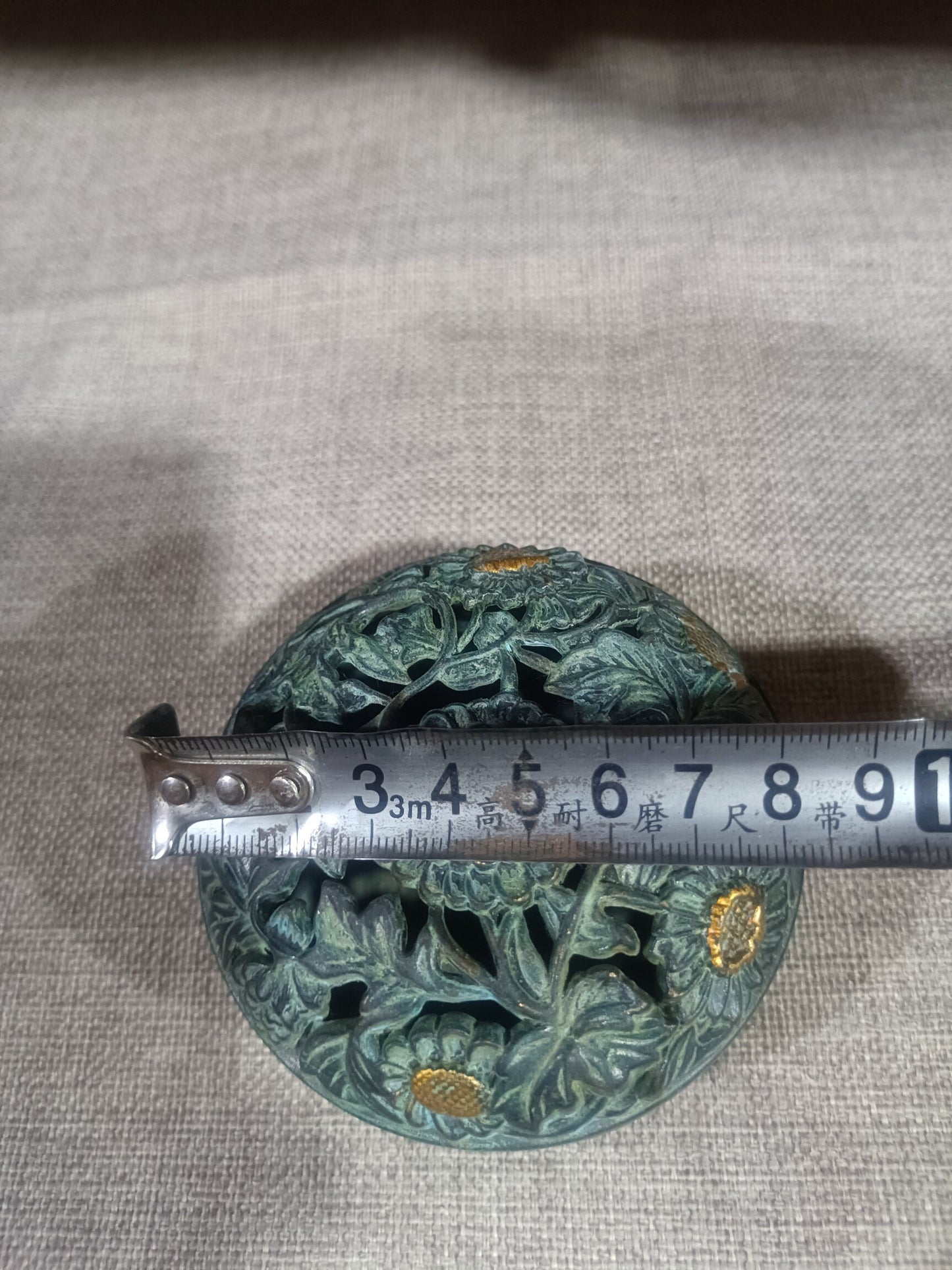 Chinese antique pure copper incense burner ornaments