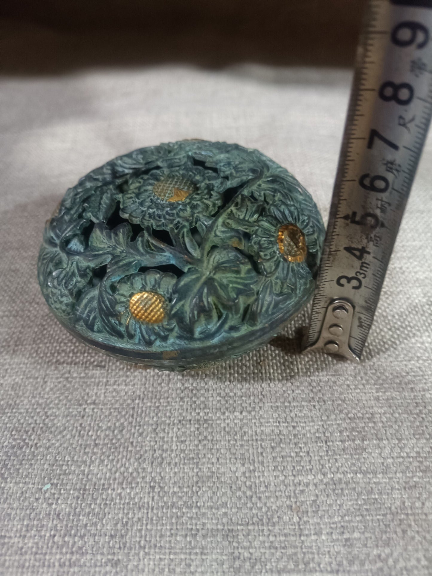 Chinese antique pure copper incense burner ornaments