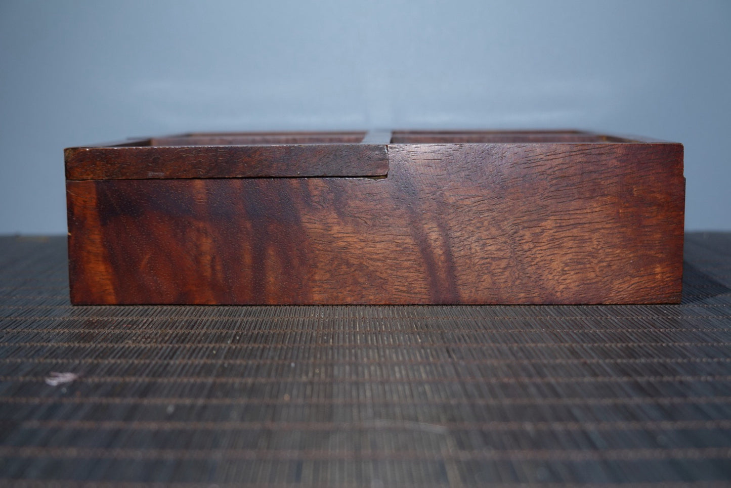 Collected rosewood inlaid four open jewelry box