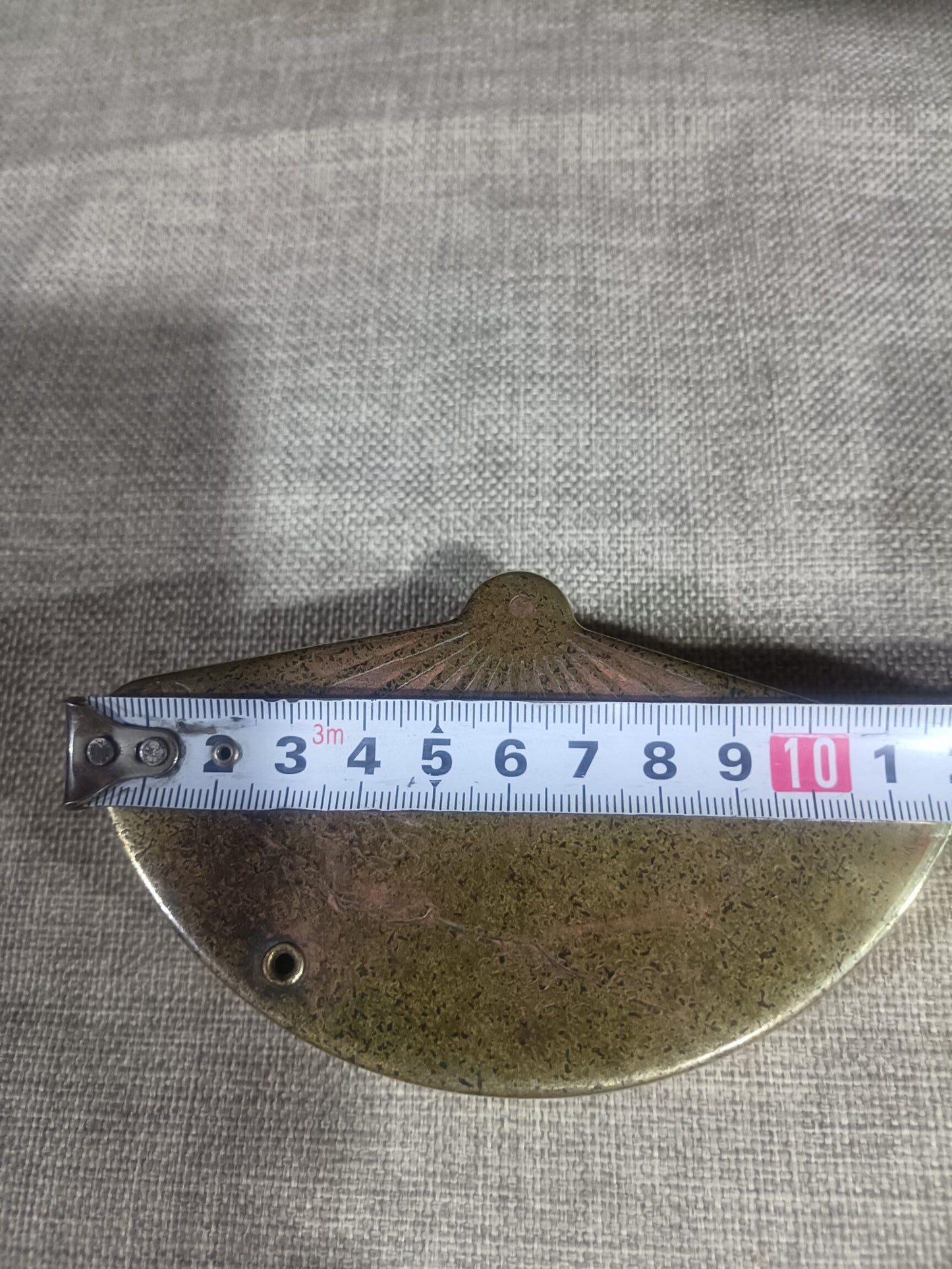 Chinese antique pure copper fan-shaped water droplets