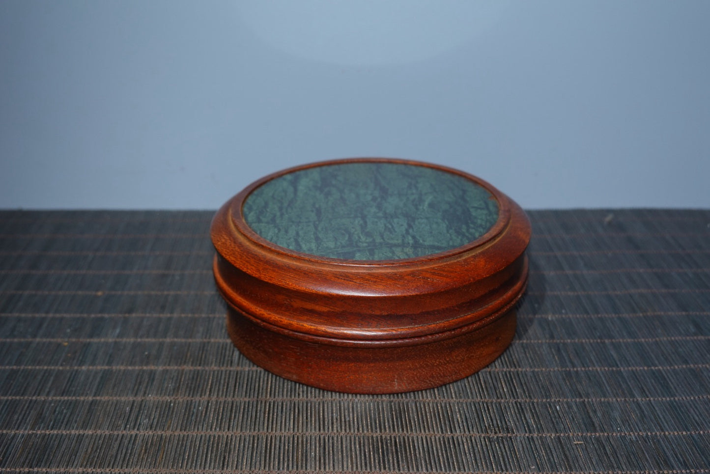 Collected rosewood inlaid jade jewelry box